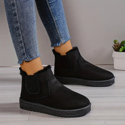 Ashford | Sigrid – Women’s Fluffy Thermal Slip - On Snow Boots with Fleece Lining - Ashford London Clothing