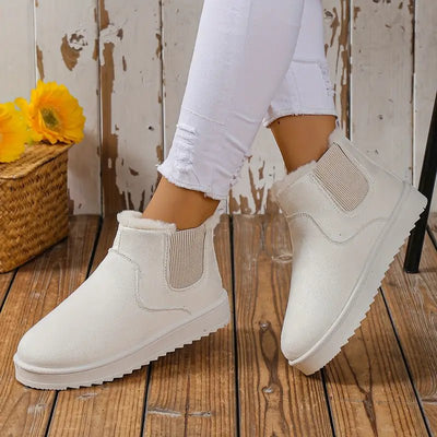 Ashford | Sigrid – Women’s Fluffy Thermal Slip - On Snow Boots with Fleece Lining - Ashford London Clothing