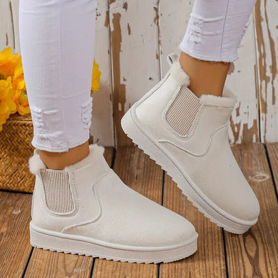 Ashford | Sigrid – Women’s Fluffy Thermal Slip - On Snow Boots with Fleece Lining - Ashford London Clothing