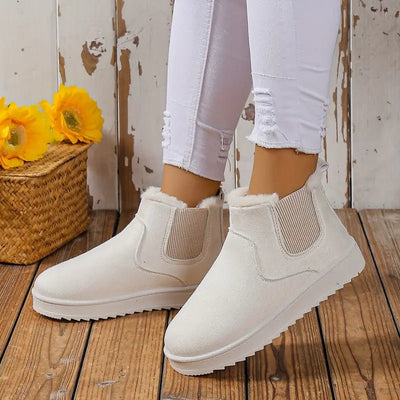 Ashford | Sigrid – Women’s Fluffy Thermal Slip - On Snow Boots with Fleece Lining - Ashford London Clothing