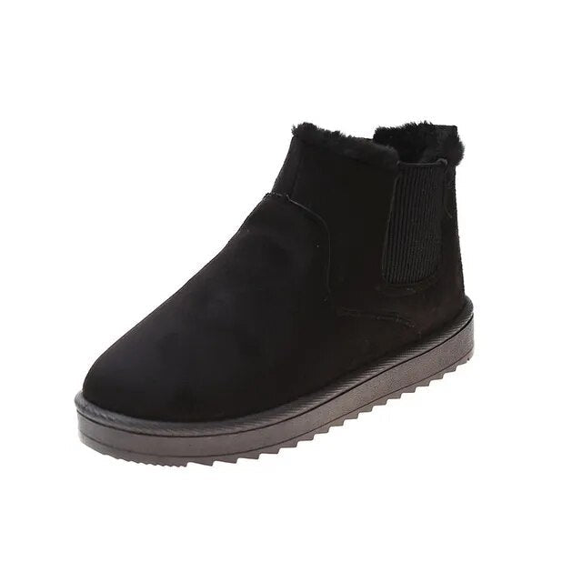 Ashford | Sigrid – Women’s Fluffy Thermal Slip - On Snow Boots with Fleece Lining - Ashford London Clothing
