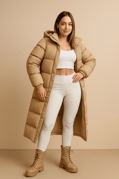 Ashford | Sigrid – Women’s Quilted Oversized Puffer Trench Coat with Hood - Ashford London Clothing