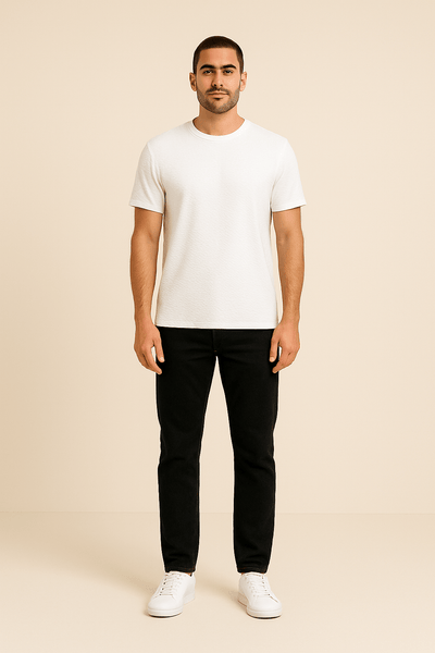 Ashford | Soft Waffle T-Shirt – Lightweight Short Sleeve Comfort Tee - Ashford London Clothing
