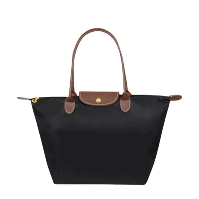 Ashford | Solène – Elegance - Urban Women’s Handbag – Nylon Fabric – Spacious Design – Leather Handles – Button Closure - Ashford London Clothing