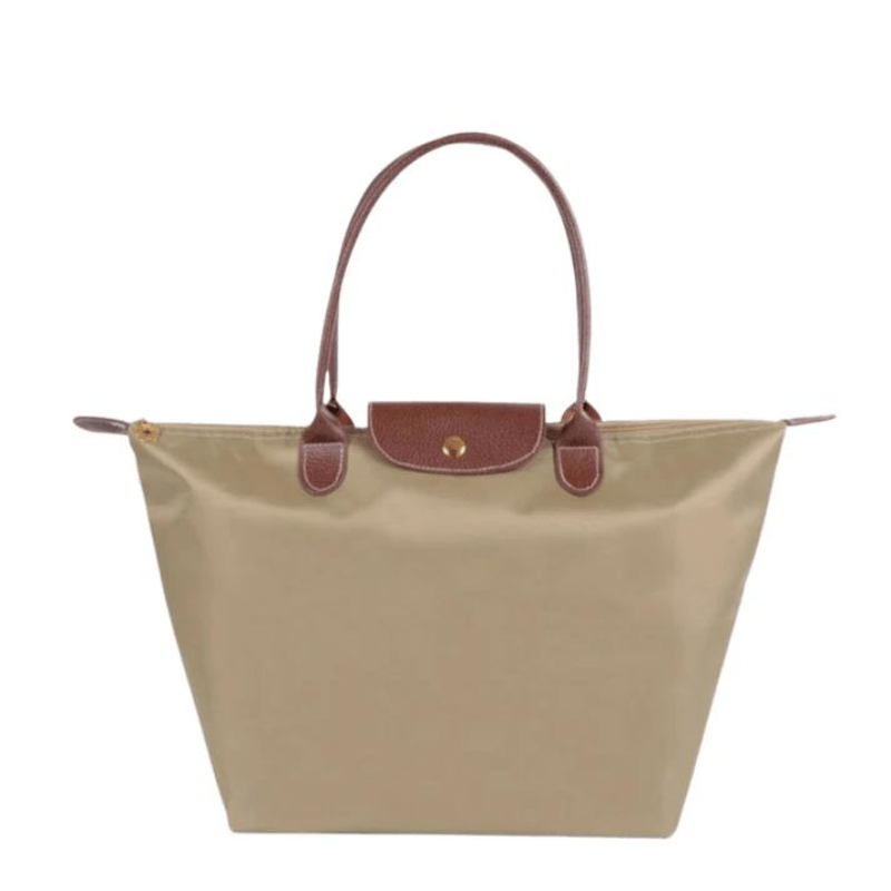 Ashford | Solène – Elegance - Urban Women’s Handbag – Nylon Fabric – Spacious Design – Leather Handles – Button Closure - Ashford London Clothing
