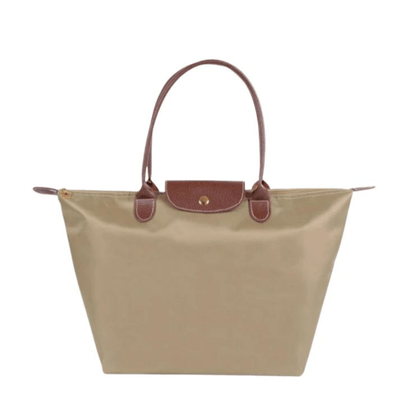Ashford | Solène – Elegance - Urban Women’s Handbag – Nylon Fabric – Spacious Design – Leather Handles – Button Closure - Ashford London Clothing