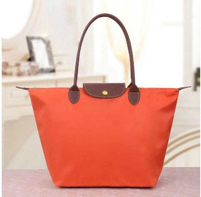 Ashford | Solène – Elegance - Urban Women’s Handbag – Nylon Fabric – Spacious Design – Leather Handles – Button Closure - Ashford London Clothing