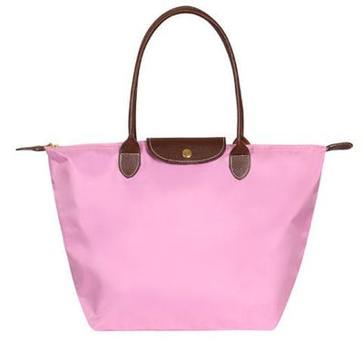 Ashford | Solène – Elegance - Urban Women’s Handbag – Nylon Fabric – Spacious Design – Leather Handles – Button Closure - Ashford London Clothing