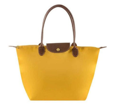 Ashford | Solène – Elegance - Urban Women’s Handbag – Nylon Fabric – Spacious Design – Leather Handles – Button Closure - Ashford London Clothing