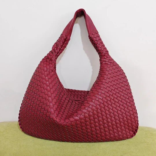 Ashford | Sólveig – Red Woven Shopper Bag for Women - Ashford London Clothing