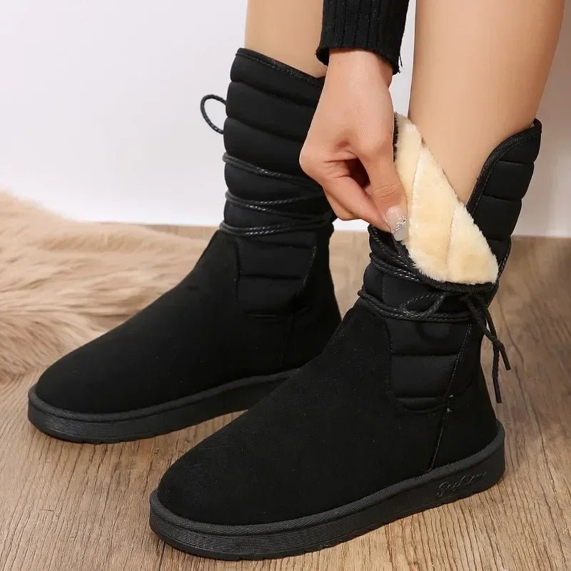 Ashford | Svala – Women’s Lace - Up Boots with Fur Lining - Ashford London Clothing