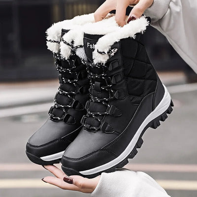 Ashford | Talia – Women’s Cozy Outdoor Lace - Up Boots with Warm Lining - Ashford London Clothing