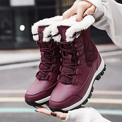 Ashford | Talia – Women’s Cozy Outdoor Lace - Up Boots with Warm Lining - Ashford London Clothing