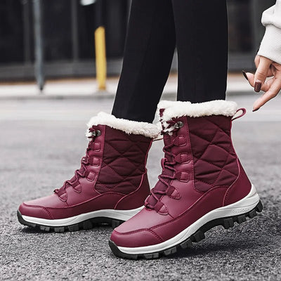 Ashford | Talia – Women’s Cozy Outdoor Lace - Up Boots with Warm Lining - Ashford London Clothing