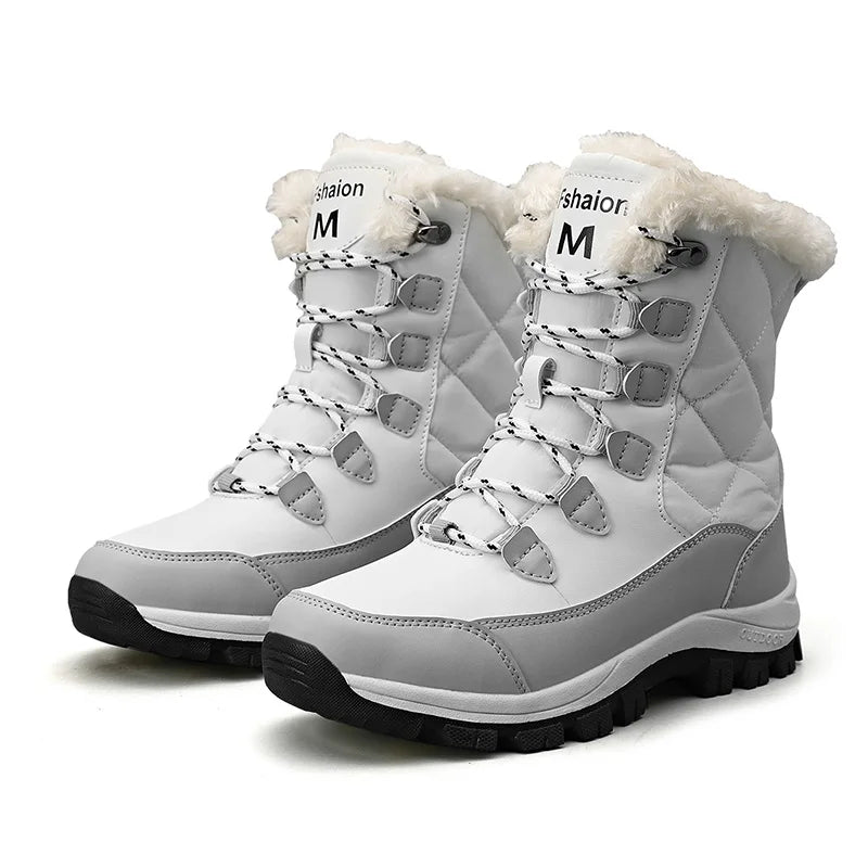 Ashford | Talia – Women’s Cozy Outdoor Lace - Up Boots with Warm Lining - Ashford London Clothing