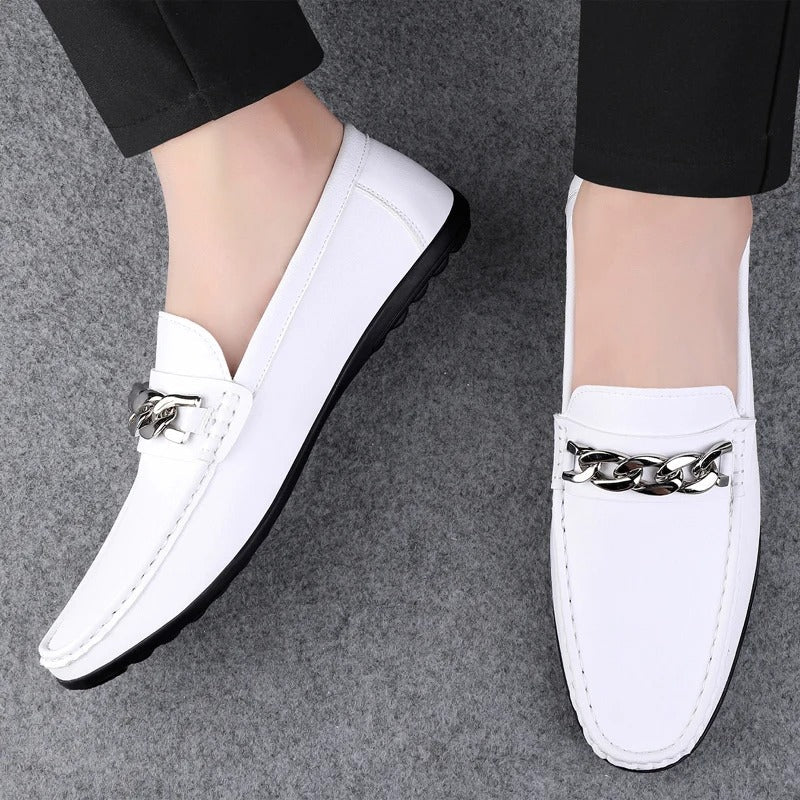 Ashford | Thierry – Men's Leather Slip - On Loafers with Timeless Appeal - Ashford London Clothing