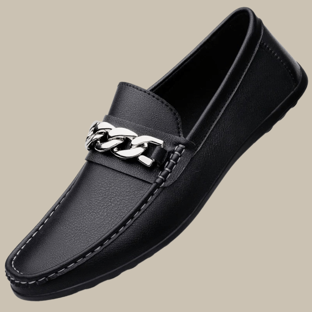 Ashford | Thierry – Men's Leather Slip - On Loafers with Timeless Appeal - Ashford London Clothing