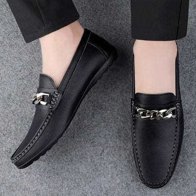 Ashford | Thierry – Men's Leather Slip - On Loafers with Timeless Appeal - Ashford London Clothing