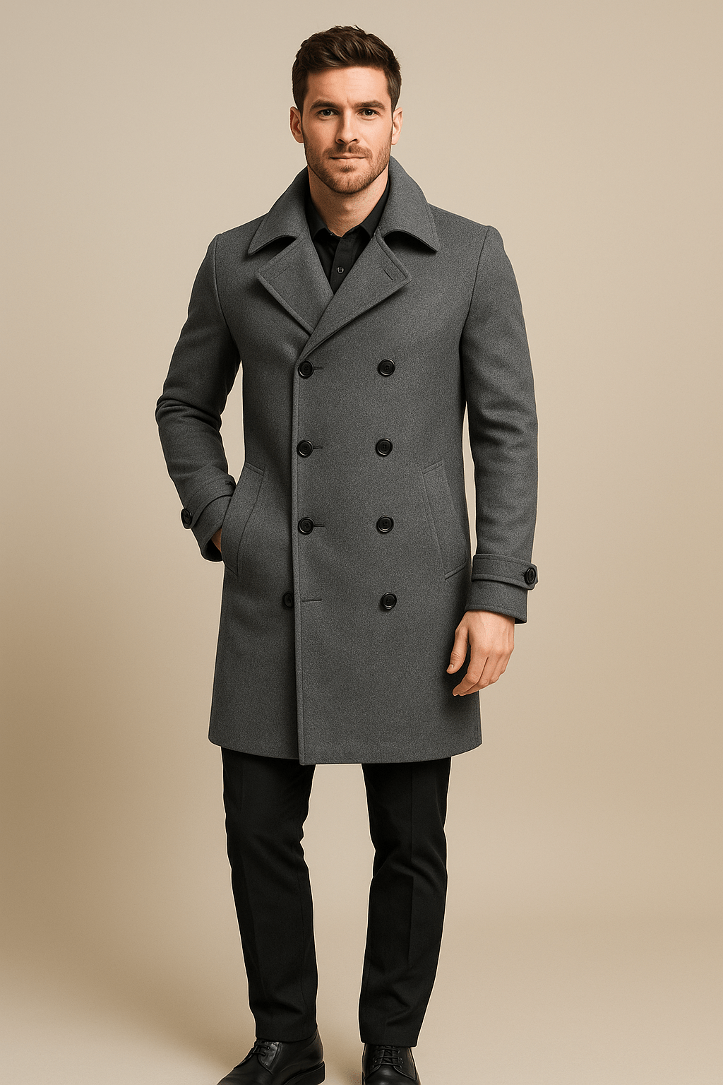 Ashford | Thor – Men’s Double Button Jacket with Lapel Design & Casual Elegance - Ashford London Clothing