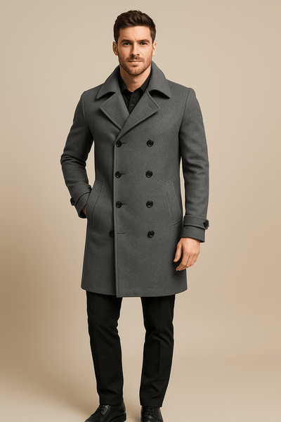 Ashford | Thor – Men’s Double Button Jacket with Lapel Design & Casual Elegance - Ashford London Clothing