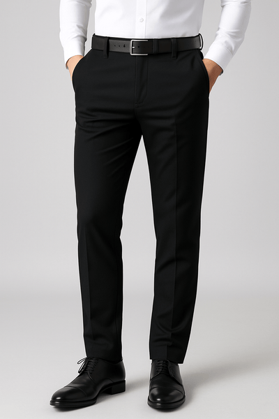 Ashford | Tom Stretchy Formal Trousers – Tailored Fit for Men - Ashford London Clothing