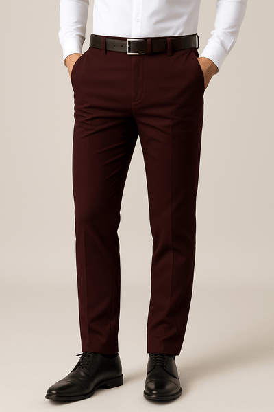 Ashford | Tom Stretchy Formal Trousers – Tailored Fit for Men - Ashford London Clothing
