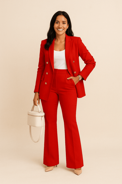 Ashford | Vanessa Power Suit – Bold Blazer Two - Piece Set - Ashford London Clothing