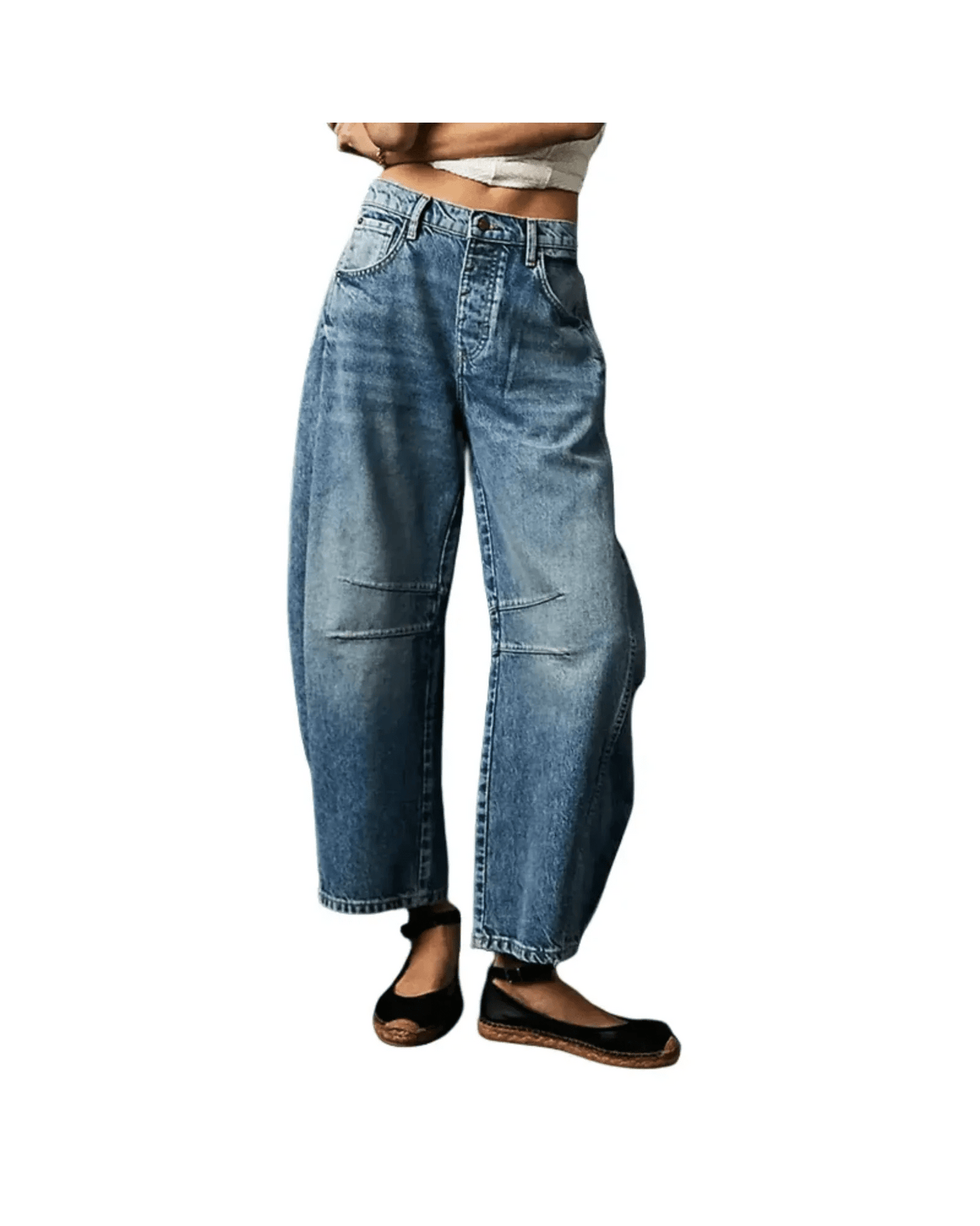 Ashford | Wide Leg High Waist Jeans – Women'S Wide Leg High Waisted Jeans – Elegant Fit, - Ashford London Clothing