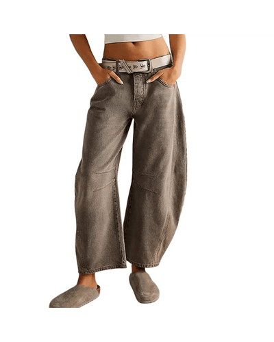 Ashford | Wide Leg High Waist Jeans – Women'S Wide Leg High Waisted Jeans – Elegant Fit, - Ashford London Clothing