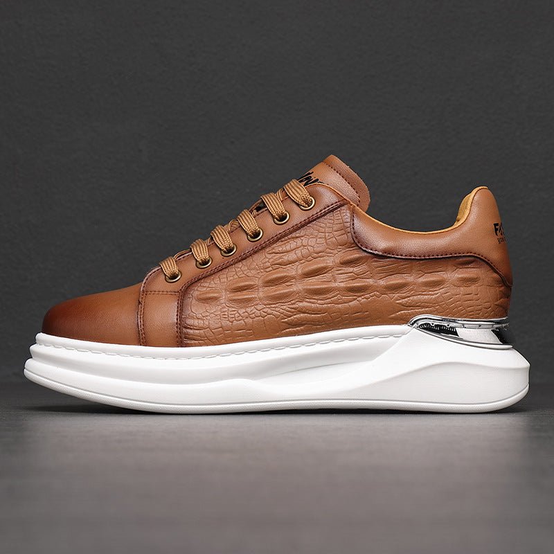 ASHFORD | William Trendy Men’s Sneakers – Unique Textured Design - Ashford London Clothing