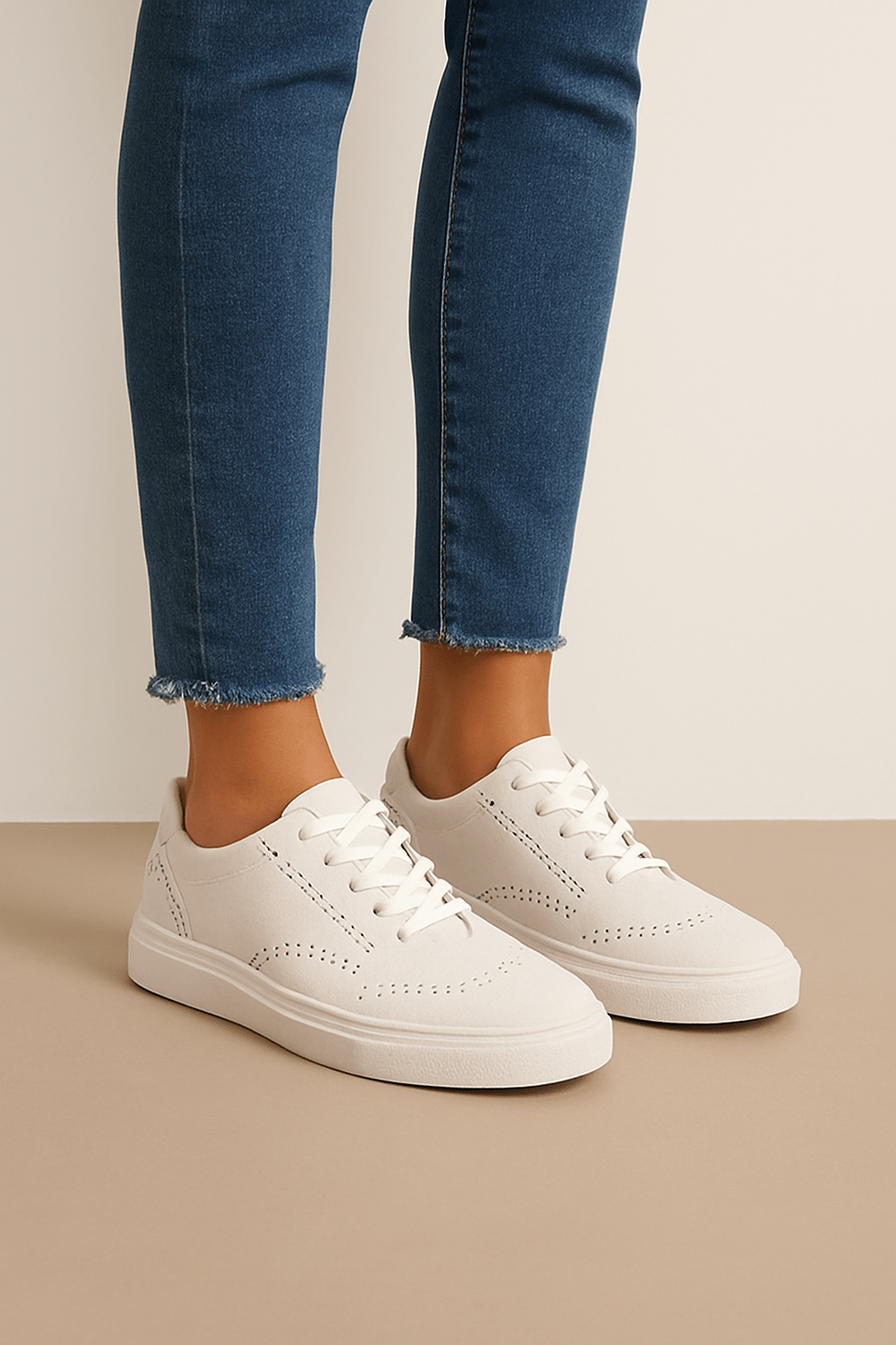 Ashford | Women's Casual Sneakers Lace - Up - Comfortable Fit - Flat Sole Trainers - Ashford London Clothing