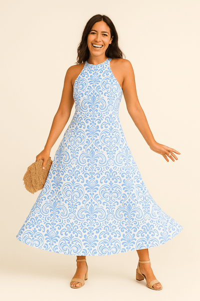 ASHFORD | Women's Classic Summer Dress - Short Sleeve Elegant Design - Ashford London Clothing