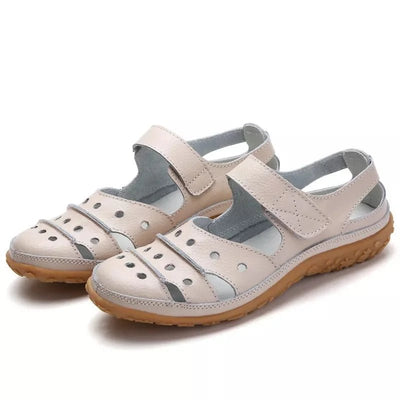 Ashford | Women’s Comfort Sandals – Leather Look – Adjustable Straps – Cushioned Sole - Ashford London Clothing