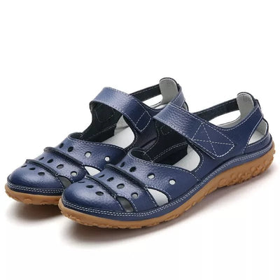 Ashford | Women’s Comfort Sandals – Leather Look – Adjustable Straps – Cushioned Sole - Ashford London Clothing