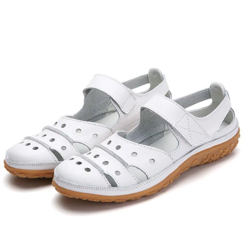 Ashford | Women’s Comfort Sandals – Leather Look – Adjustable Straps – Cushioned Sole - Ashford London Clothing