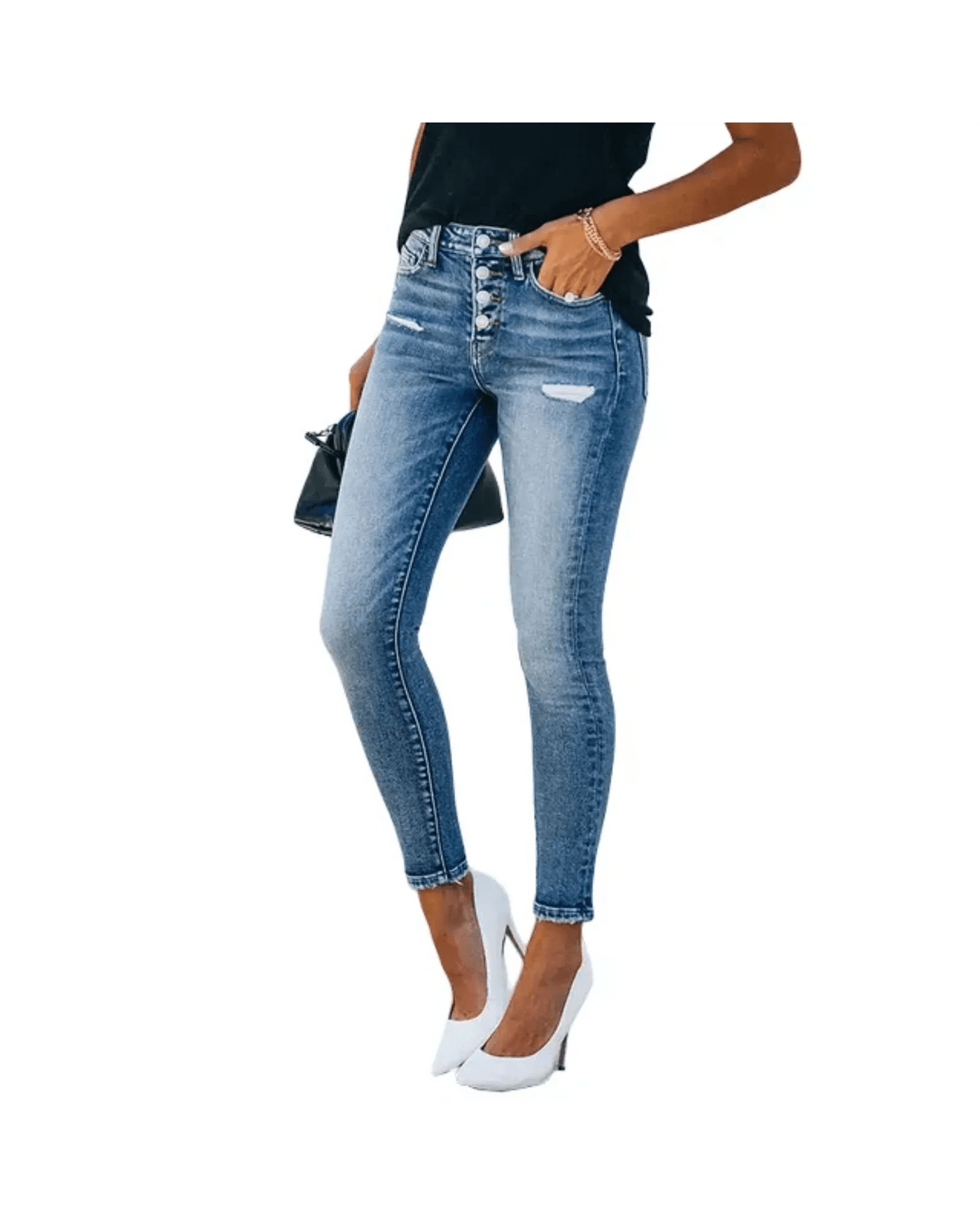 Ashford | Womens Ripped Jeans - Ashford London Clothing