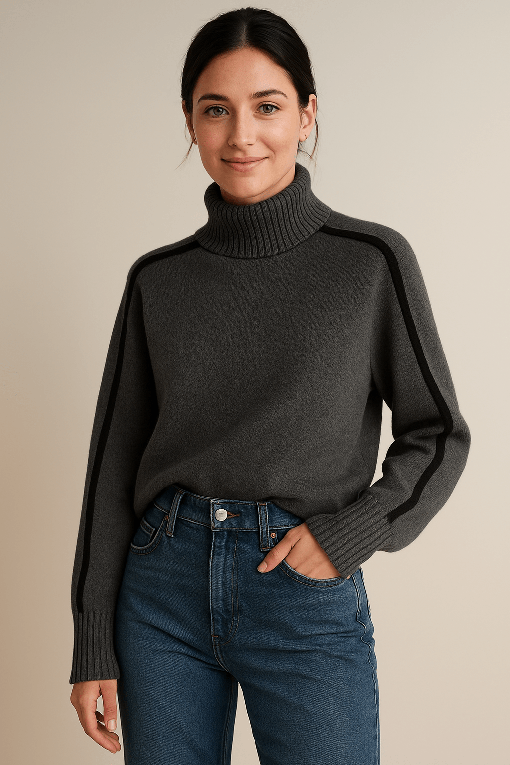 Ashford | Women’s Roll Collar Sweater – Soft Knit Comfort - Ashford London Clothing