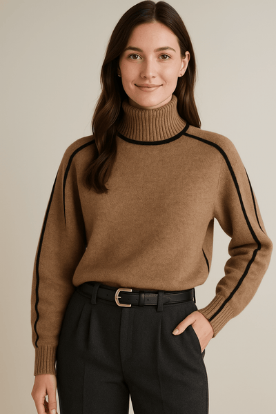 Ashford | Women’s Roll Collar Sweater – Soft Knit Comfort - Ashford London Clothing