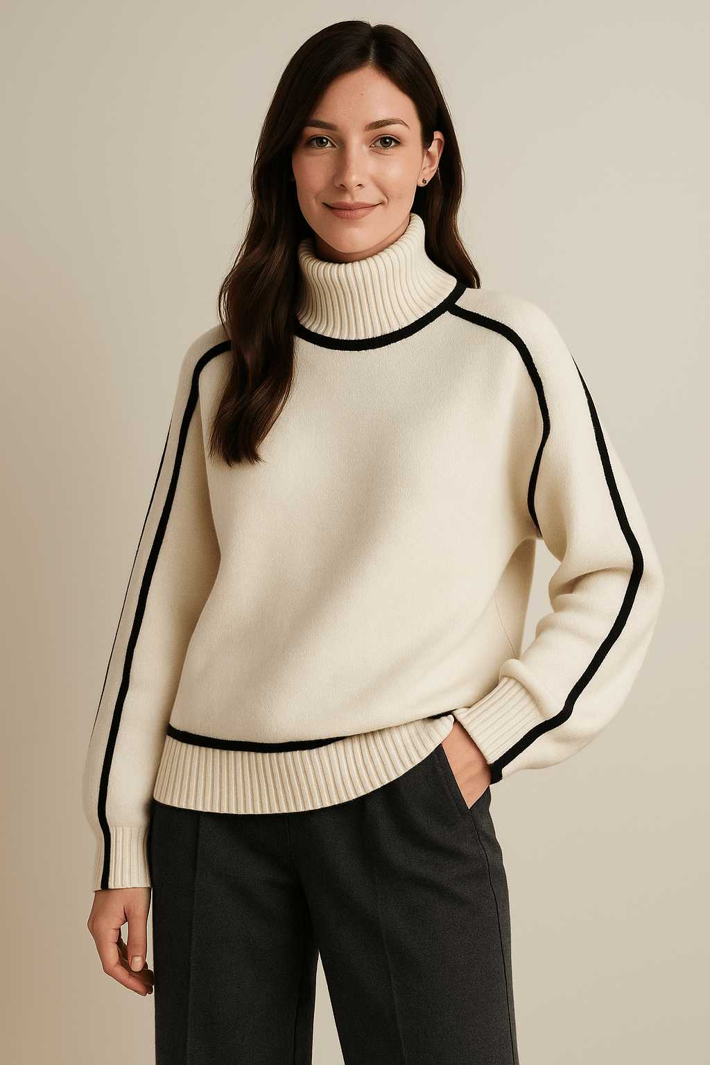 Ashford | Women’s Roll Collar Sweater – Soft Knit Comfort - Ashford London Clothing