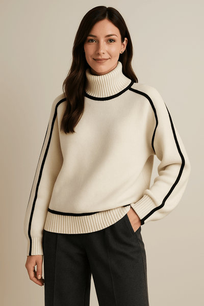 Ashford | Women’s Roll Collar Sweater – Soft Knit Comfort - Ashford London Clothing