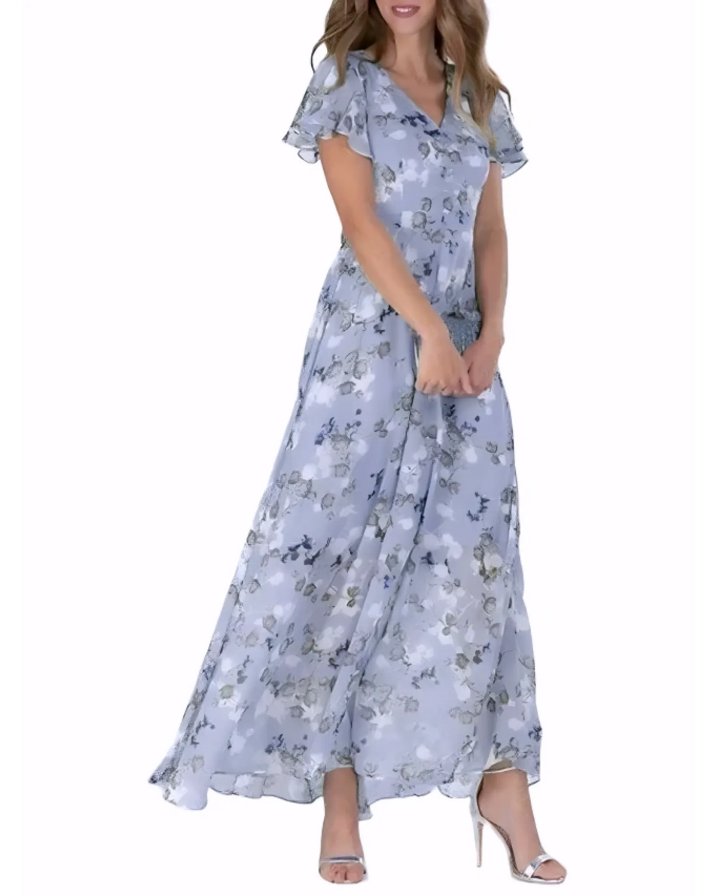 Midi Dress – Ashford London Women'S Elegant Midi Dress - A-Line Polyester Dress